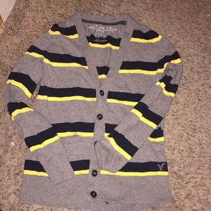 American eagle stripped cardigan